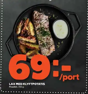 Stora Coop Lax med klyftpotatis erbjuda