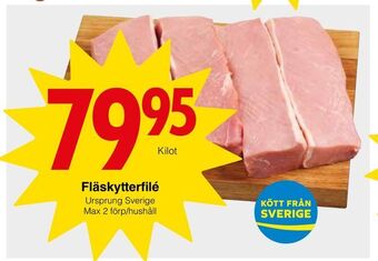 Matöppet Fläskytterfilé erbjuda