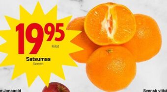 Matöppet Satsumas erbjuda
