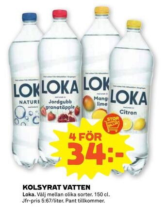 Stora Coop Kolsyrat vatten erbjuda