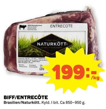 Stora Coop Biff/entrecôte erbjuda