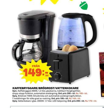 Stora Coop Kaffebryggare/brödrost/vattenkokare erbjuda