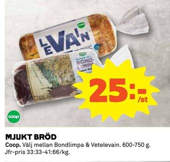 Coop Mjukt bröd erbjuda