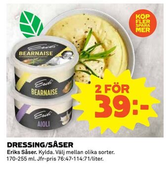 Coop Extra Dressing/såser erbjuda