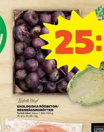 Coop Forum Ekologiska rödbetor/ regnbågsmorötter erbjuda