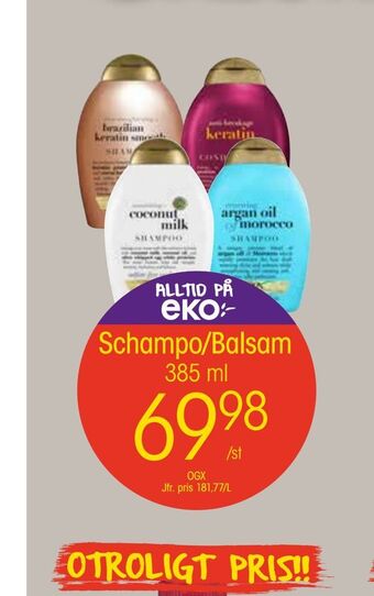 EKO Schampo/balsam erbjuda