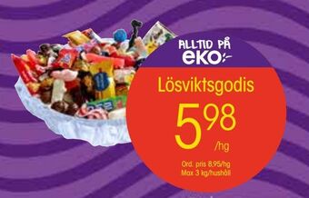 EKO Lösviktsgodis erbjuda