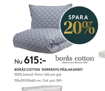 Seng Borås cotton bäddset erbjuda