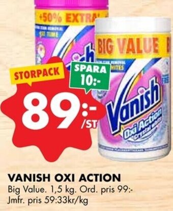 ÖoB Vanish Oxi Action erbjuda