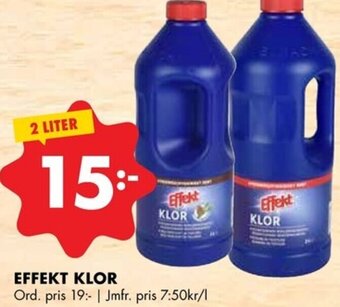 ÖoB Effekt Klor erbjuda