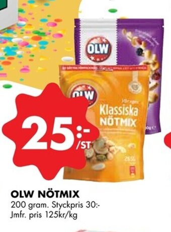 ÖoB Olw Nötmix erbjuda