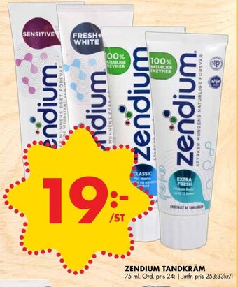 ÖoB Zendium Tandkräm erbjuda