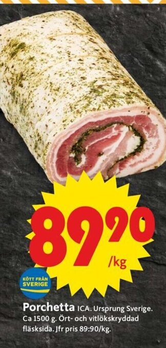 ICA Supermarket Porchetta erbjuda