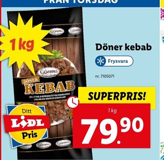 Lidl Döner Kebab erbjuda