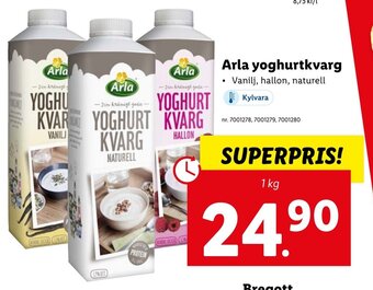 Lidl Arla Yoghurtkvarg erbjuda