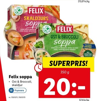 Lidl Felix Soppa erbjuda