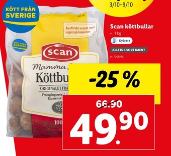 Lidl Scan Köttbullar erbjuda