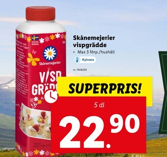 Lidl Skånemejerier Vispgrädde erbjuda