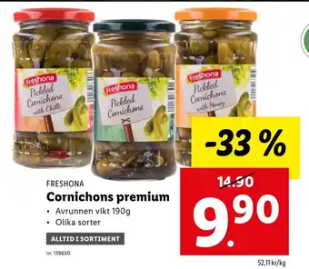 Lidl Cornichons Premium erbjuda