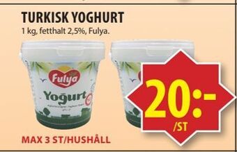 Matvärlden Tensta Turkisk yoghurt erbjuda