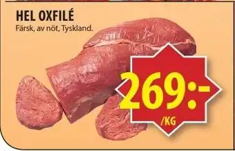 Matvärlden Tensta Hel oxfilé erbjuda