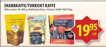Matvärlden Tensta Snabbkaffe/turkiskt kaffe erbjuda