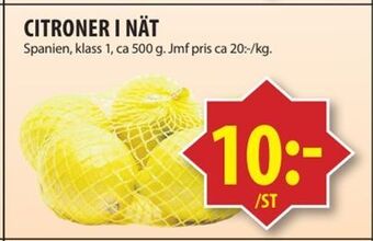 Matvärlden Tensta Citroner i nät erbjuda