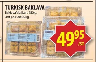 Matvärlden Tensta Turkisk baklava erbjuda