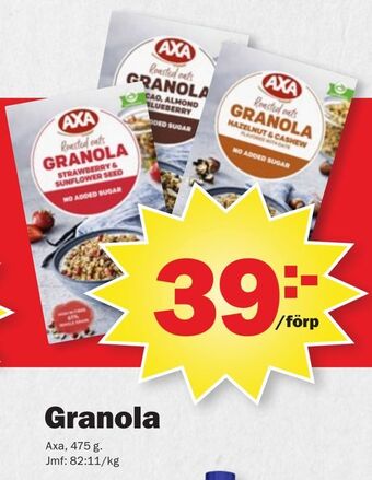 Pekås Granola erbjuda