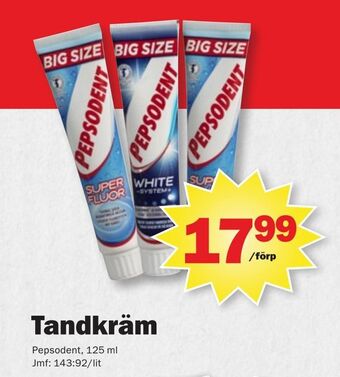 Pekås Tandkräm erbjuda