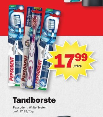 Pekås Tandborste erbjuda