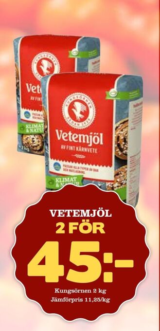 Supergrossen Vetemjöl erbjuda