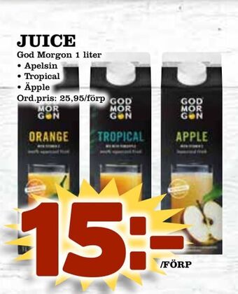 Supergrossen Juice erbjuda