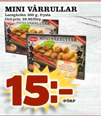 Supergrossen Mini vårrullar erbjuda
