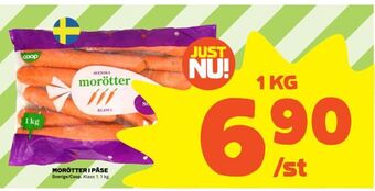 Coop Morötter i påse erbjuda