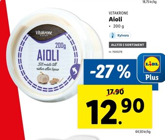Lidl Aioli erbjuda