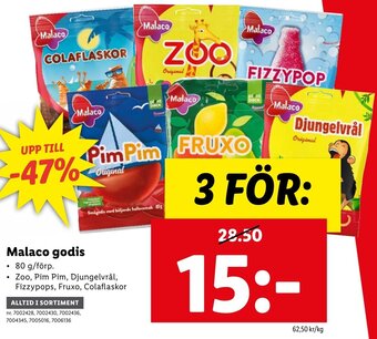 Lidl Malaco Godis erbjuda
