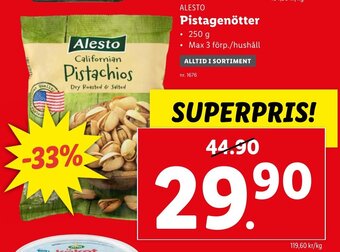 Lidl Pistagenötter erbjuda