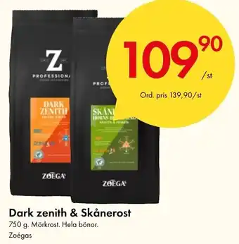 Snabbgross Dark Zenith & Skånerost erbjuda
