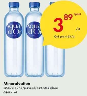 Snabbgross Mineralvatten erbjuda