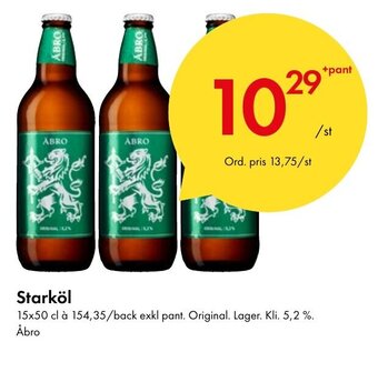 Snabbgross Starköl erbjuda