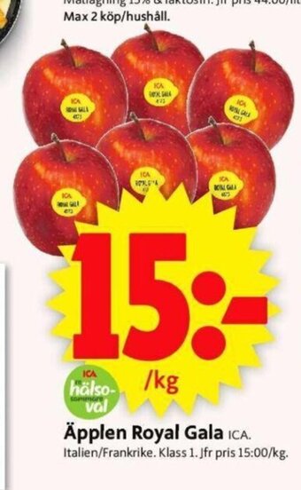 ICA Supermarket Äpplen Royal Gala erbjuda