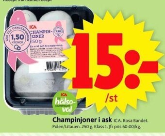 ICA Supermarket Champinjoner i Ask erbjuda