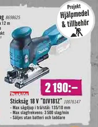 Hornbach Sticksåg 18 v "djv181z" 10076147 erbjuda