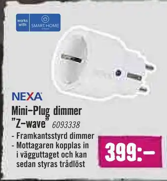 Mini-plug dimmer "z-wave"