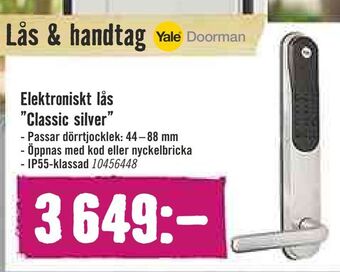 Elektroniskt lås "classic silver"