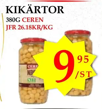 Matmixen Kikärtor erbjuda