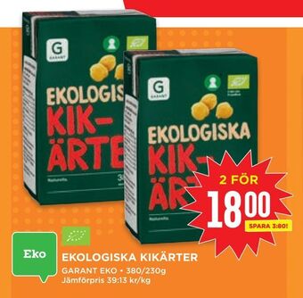 Willys Ekologiska kikärter erbjuda