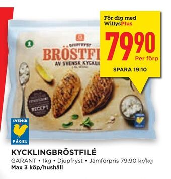 Willys Hemma Kycklingbröstfilé erbjuda