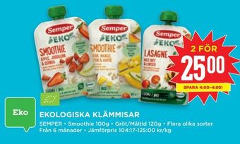 Willys Ekologiska klämmisar erbjuda